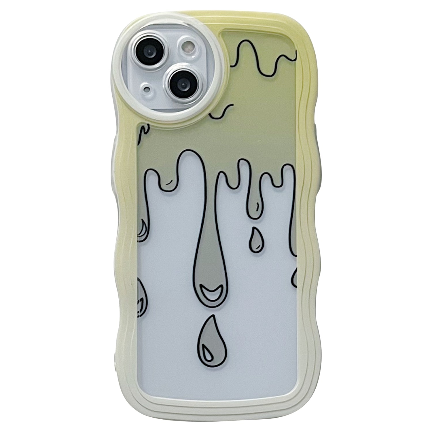 For iPhone 14 Plus Anti-fall Soft TPU Shell Water Drop Pattern Printing Wavy Edge Phone Back Case Protective Cover For iPhone 14 Plus Anti-fall Soft TPU Shell Water Drop Pattern Printing Wavy Edge Phone Back Case Protective Cover